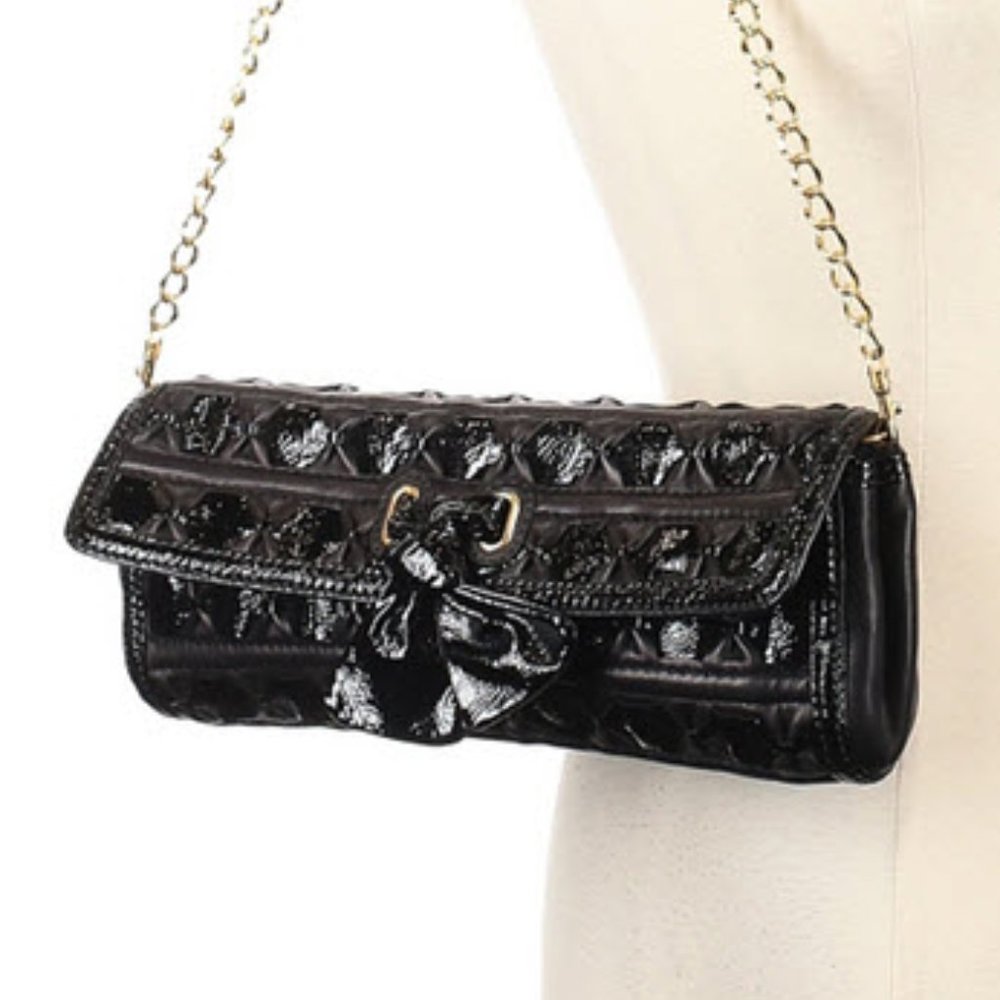 Isabella Fiore Black Clutch purse bag RARE - Picture 2 of 5